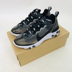 Nike React Element 87 QS Anthracite Sail Shoes Black  Youth Size 4
